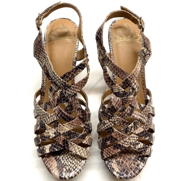 Fergalicious Shoes - Fergalicious by Fergie snakeskin wedge heels size 7